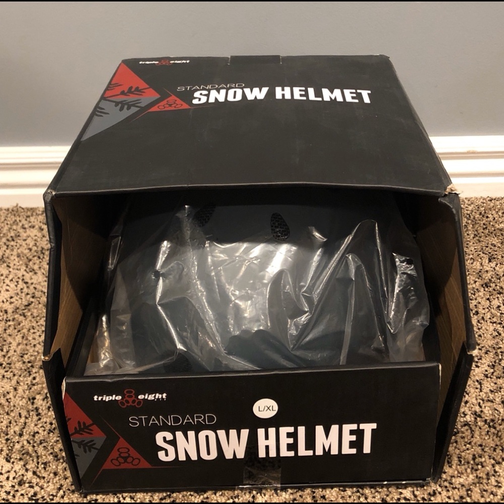 Brand New Grey Triple Eight Helmet X/XL